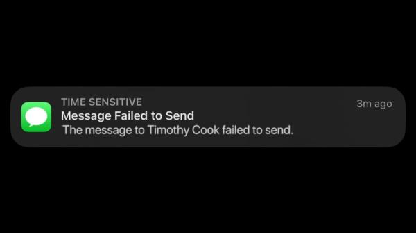 photo of iMessage appears to be experiencing an outage image