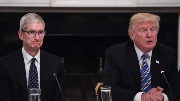 Tim Cook may have met with Trump during…