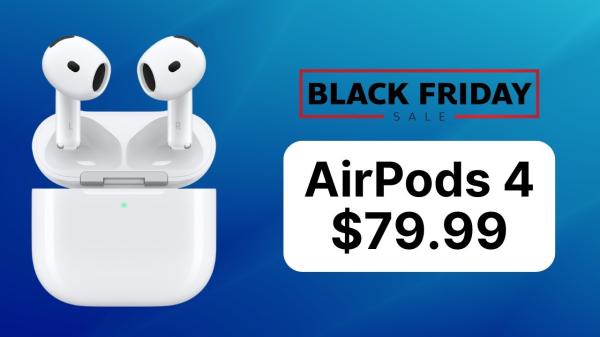 photo of Apple AirPods 4 fall to record low $79.99 during Amazon's Black Friday sale image