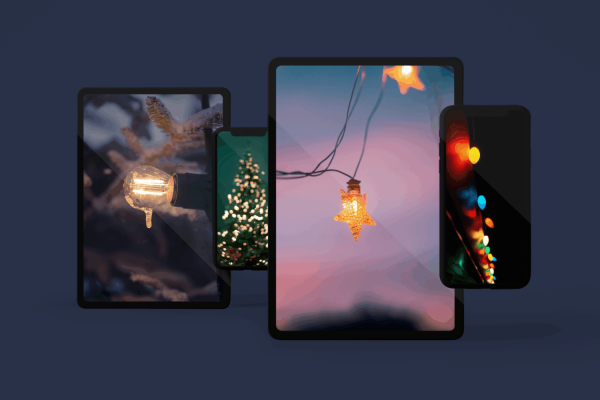 Bokeh photography Christmas lights…