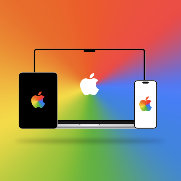 Google Gemini Apple Logo wallpaper for…