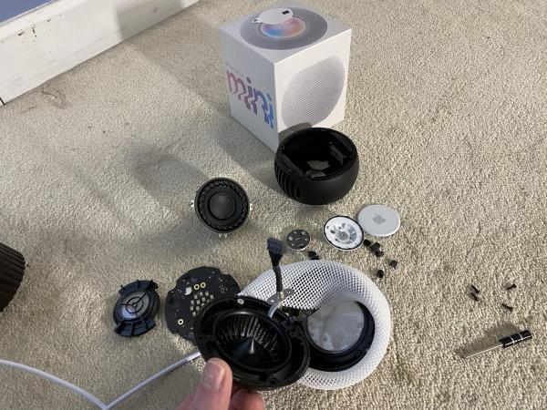 photo of HomePod mini teardown reveals nearly impossible repairs and non-removable power cord image