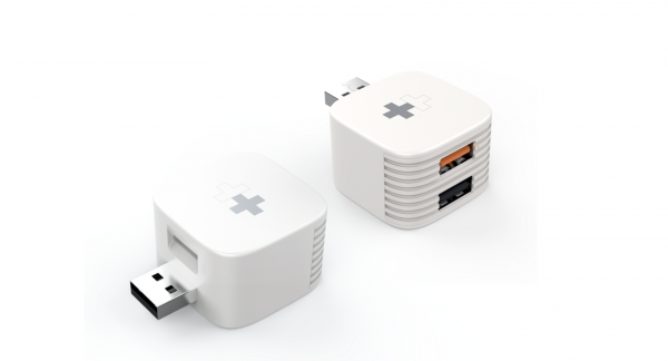 photo of HyperCube backs up your iPhone or iPad to microSD or USB storage while you charge image