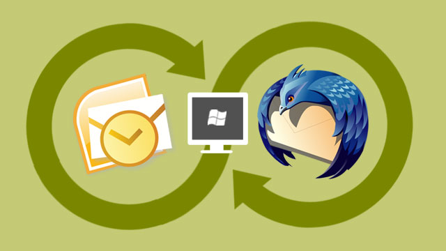 microsoft outlook to thunderbird transfer email