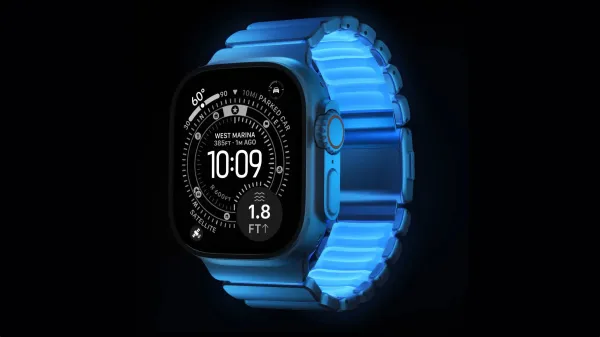 Nomad’s new Icy Blue Glow band turns your Apple Watch into&hellip;
