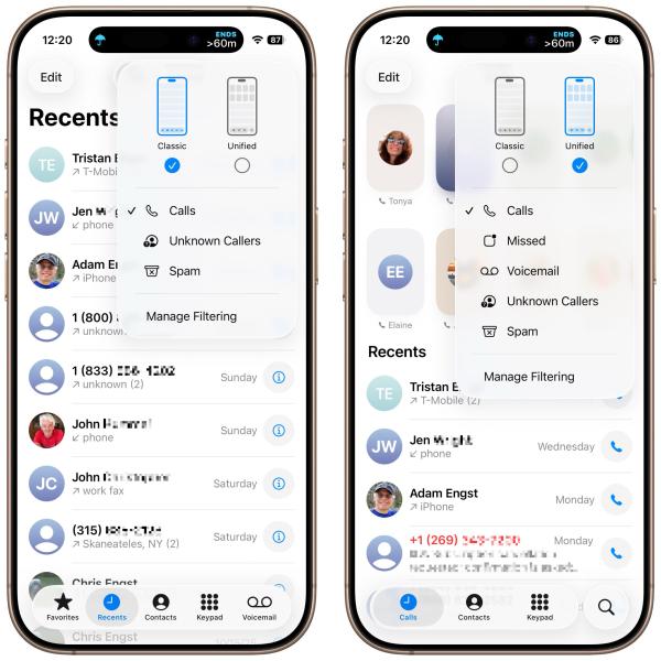 Comparing the Classic and Unified Views&hellip;