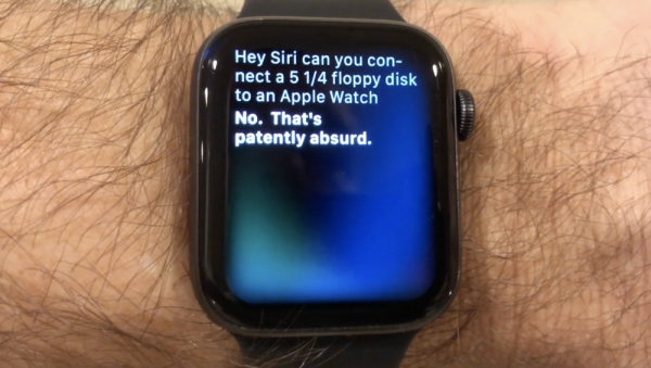 photo of Of course you can use a 5.25-inch floppy disk with your Apple Watch! image