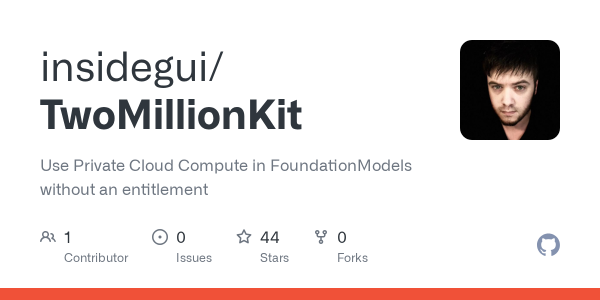 TwoMillionKit: Use Private Cloud&hellip;