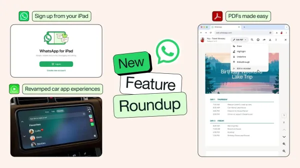 WhatsApp supercharges its iPad and…