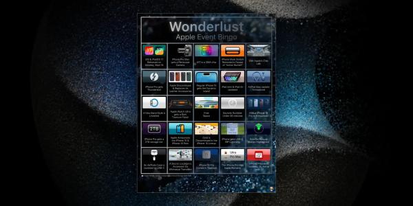 photo of Download your ‘Wonderlust’ bingo cards for some iPhone event fun image