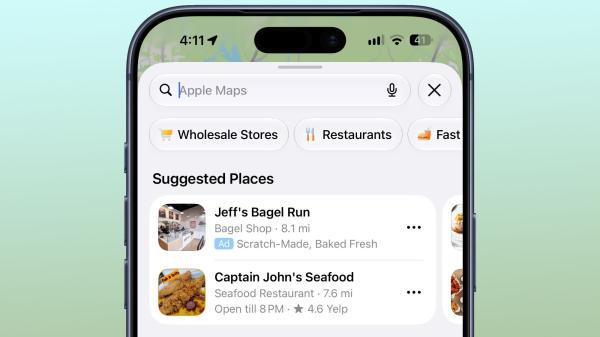 Apple Maps Ads Are Here, and There's No…