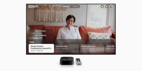photo of Zoom videoconferencing app now available on Apple TV image