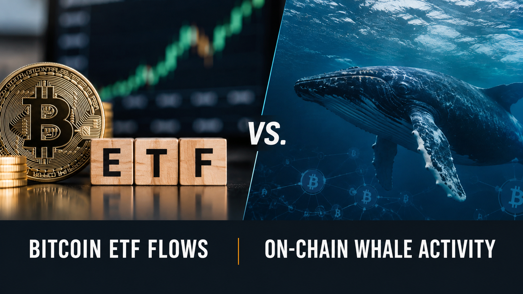 BTC Bitcoin ETF vs Whale activity