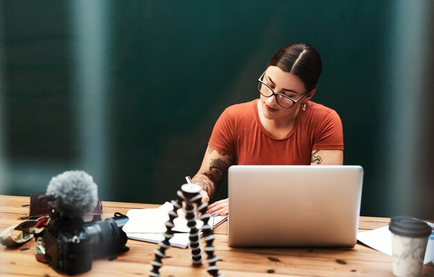 working at desk