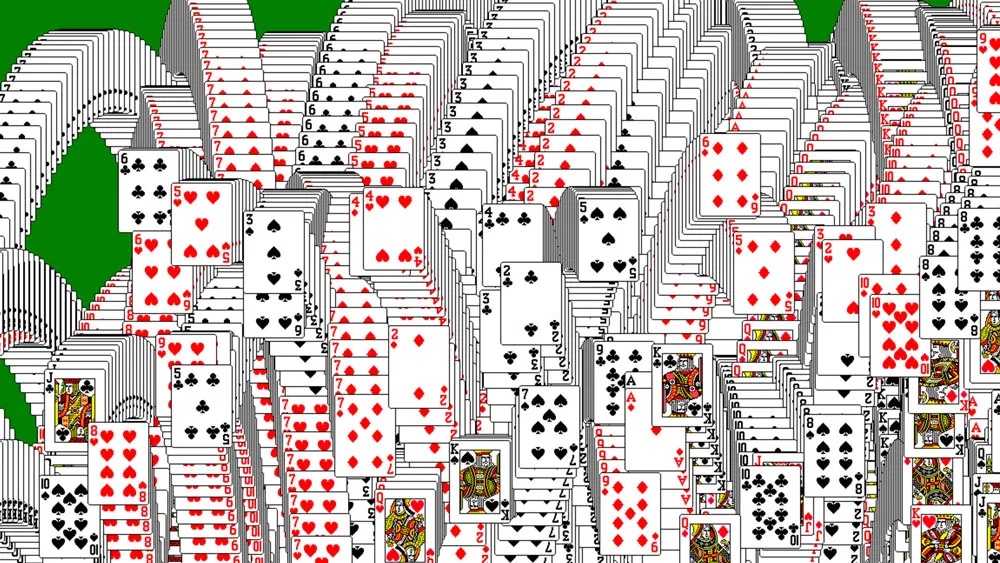 solitaire cards explosion