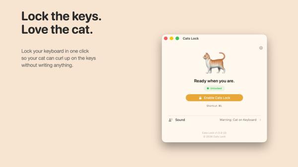 Cats Lock for Mac Stops Your Cat From&hellip;