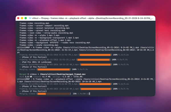 Apple Frames CLI, Now with Support for&hellip;