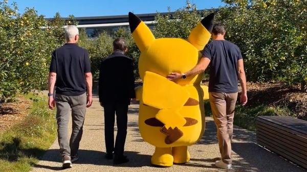 Pikachu Visits Apple Park, Meets Tim&hellip;