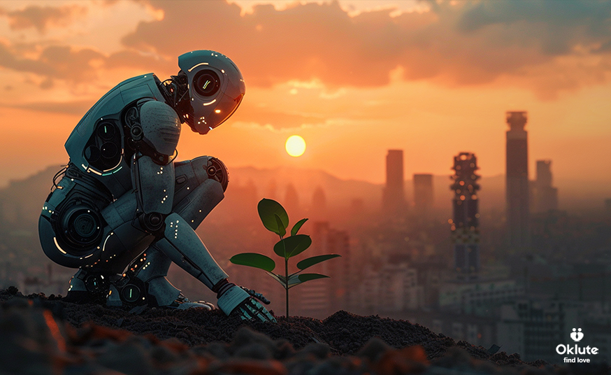 robot planting plant