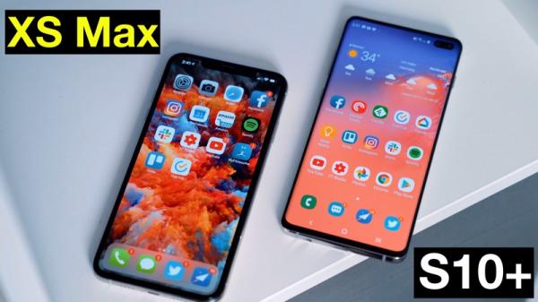 photo of Samsung's New Galaxy S10+ vs. Apple's iPhone XS Max image