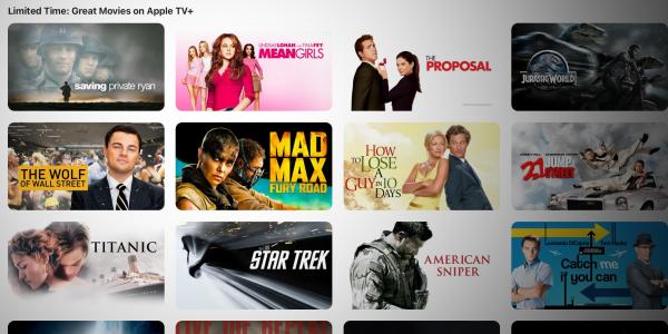 Apple TV+ adds a limited time library of…