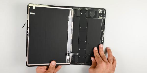 photo of iFixit tears down the M5 iPad Pro, shows where a second front-facing camera would go image