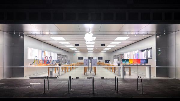 photo of iMac, iPad Pro, and Apple TV 4K arrive in stores with vibrant window displays image