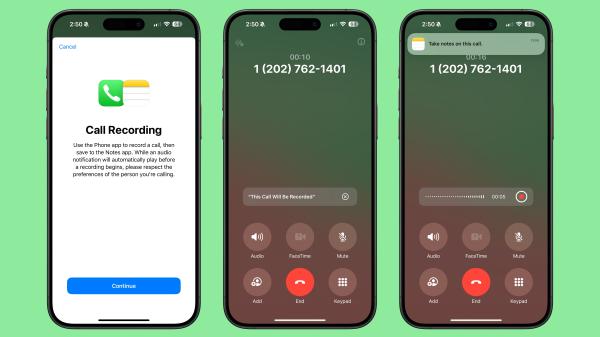 photo of iOS 18.1 Beta Includes Call Recording and Transcribing image