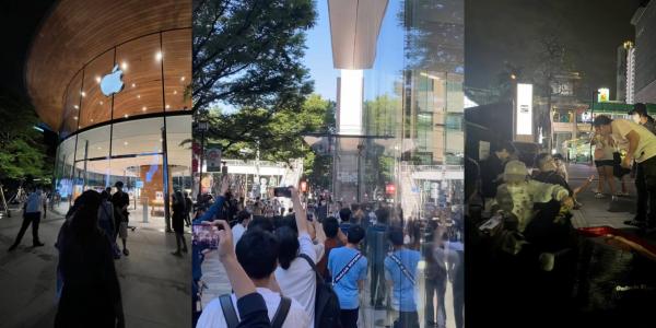 photo of iPhone 14 launch: Lines form at Apple Stores around the world, first pre-orders being delivered image