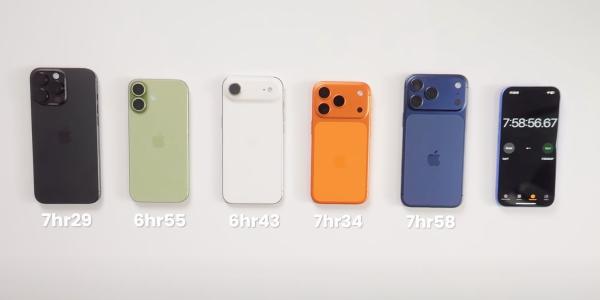 photo of iPhone 17 battery life test shows strong results across the lineup image
