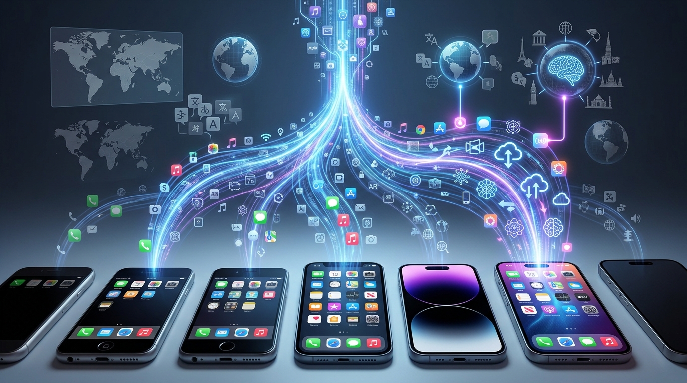 iPhones with apps