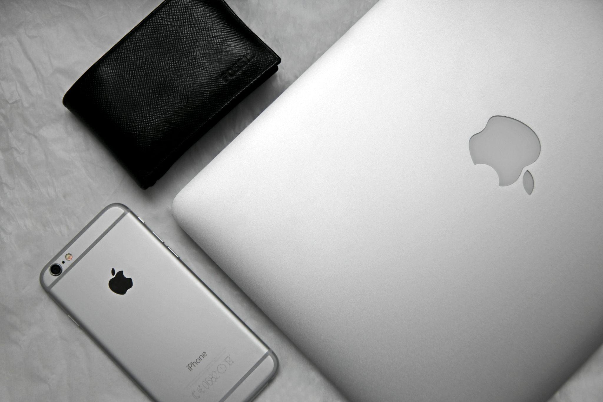 MacBook and iPhone