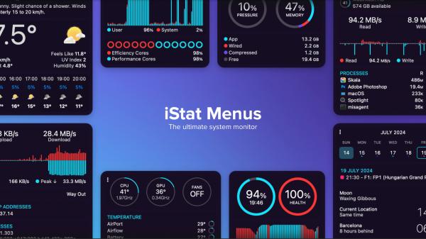 photo of iStat Menus 7.0 Brings Comprehensive Redesign and New Features image