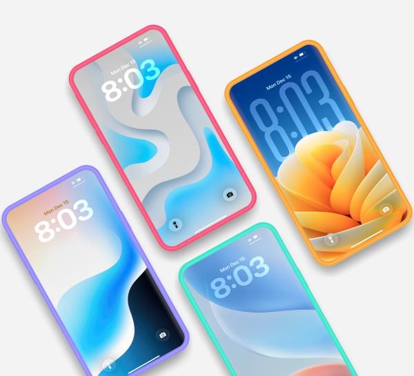 Light abstract wallpapers for iPhone