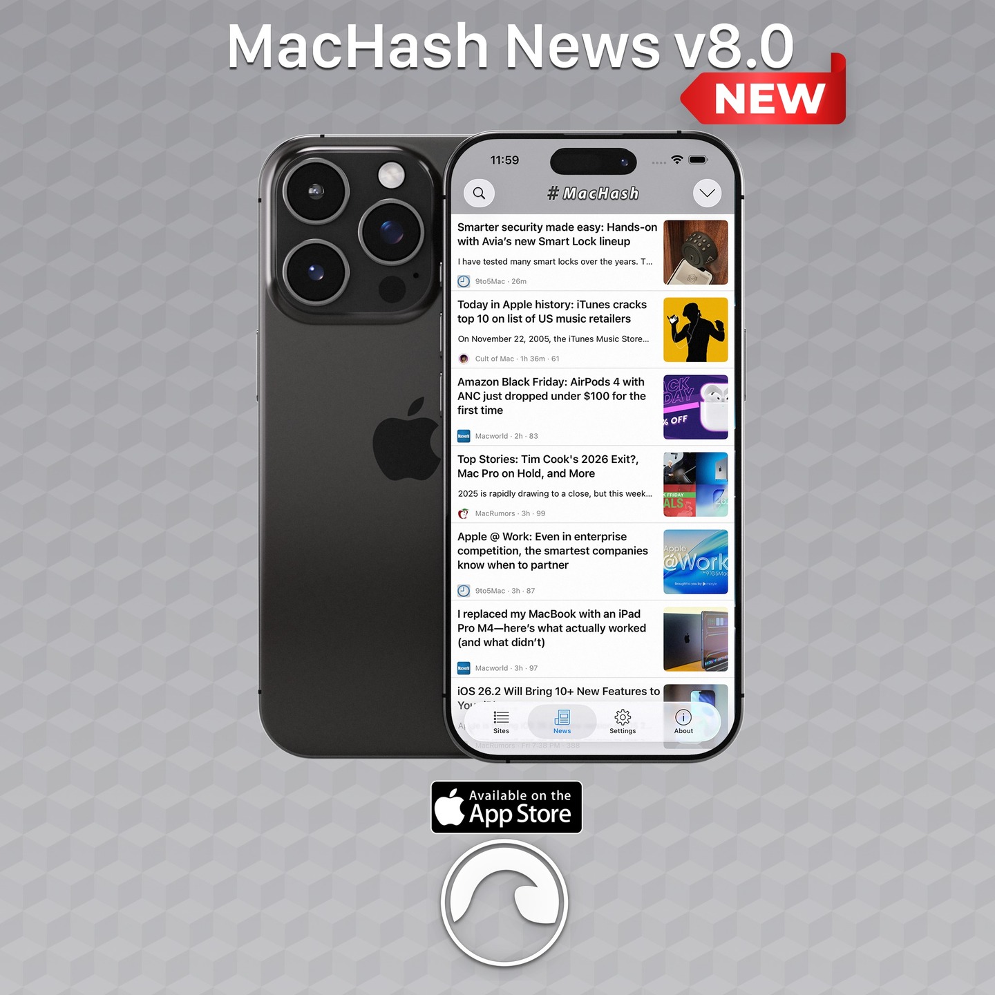 MacHash apple news app update