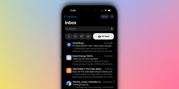 The new Mail app in iOS 18.2 is nice,…