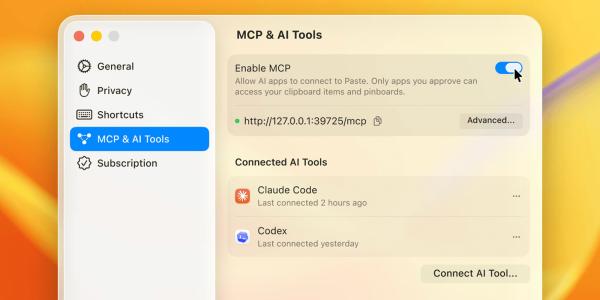Paste launches MCP support to connect&hellip;