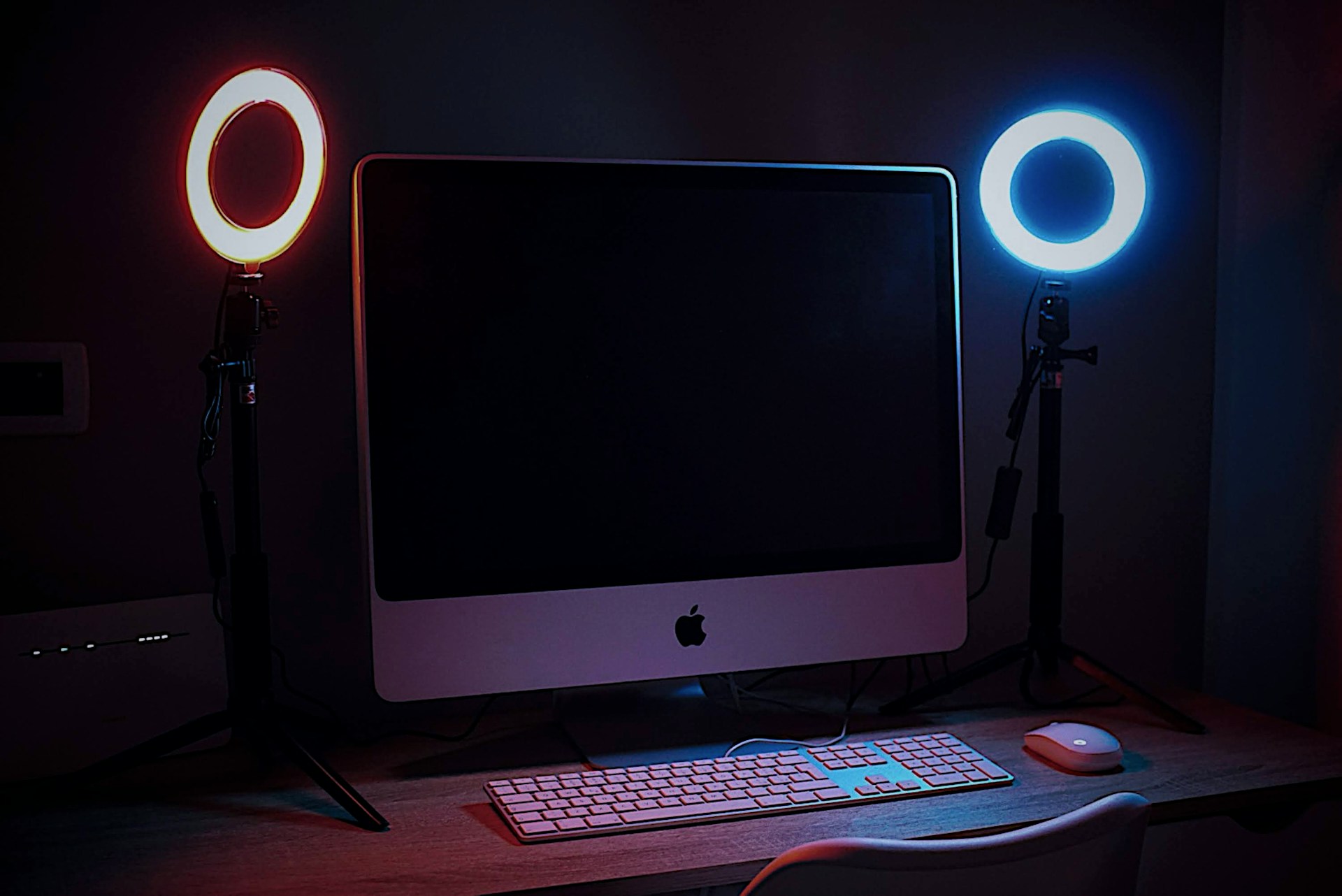 Apple iMac on desk