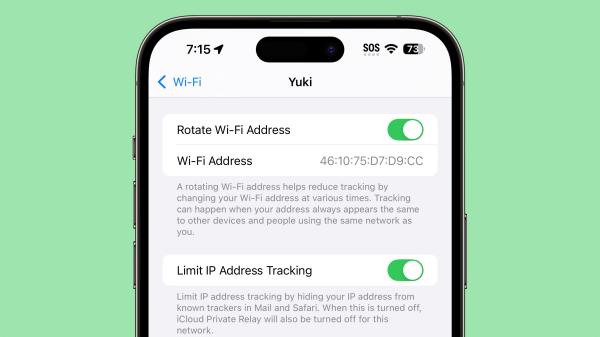 photo of iOS 18 and macOS Sequoia Add 'Rotate Wi-Fi Address' Option to Cut Down on Tracking image