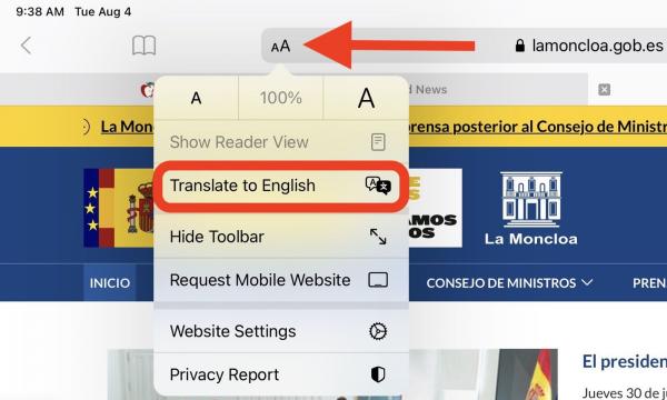photo of Safari Webpage Translation Feature Reportedly Working in More Countries image