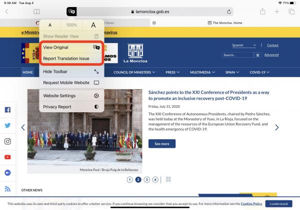 photo of Safari Translation Feature Reportedly Working in Sweden and France image
