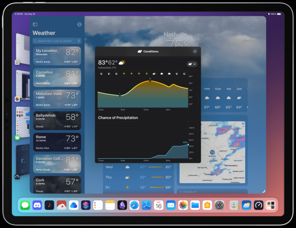 photo of The Weather App Adds More Detailed Data in iOS 17, iPadOS 17, and macOS Sonoma image