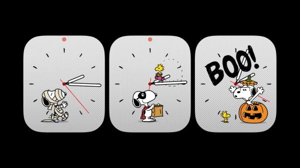 PSA: There Are Special Halloween-Themed Snoopy Watch Faces Available