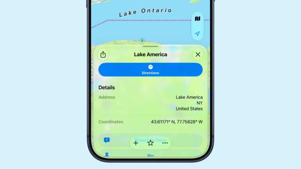 Apple Maps Renames Lake Ontario 'Lake&hellip;