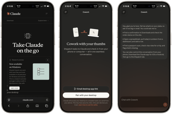 Hands-On with Claude Dispatch for Cowork