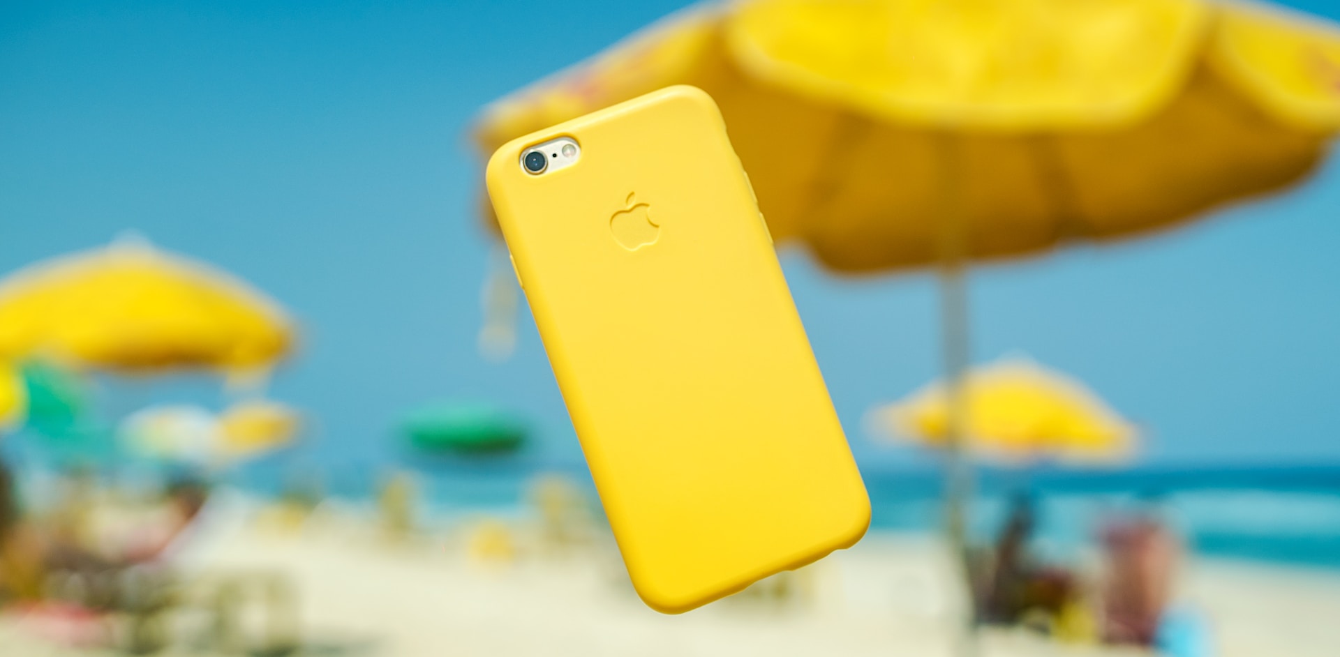 yellow iphone