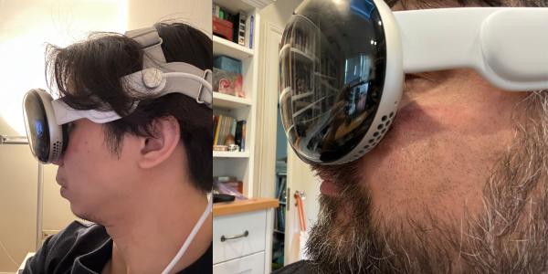 photo of Apple Vision Pro users are experimenting wearing the headset without the light seal image