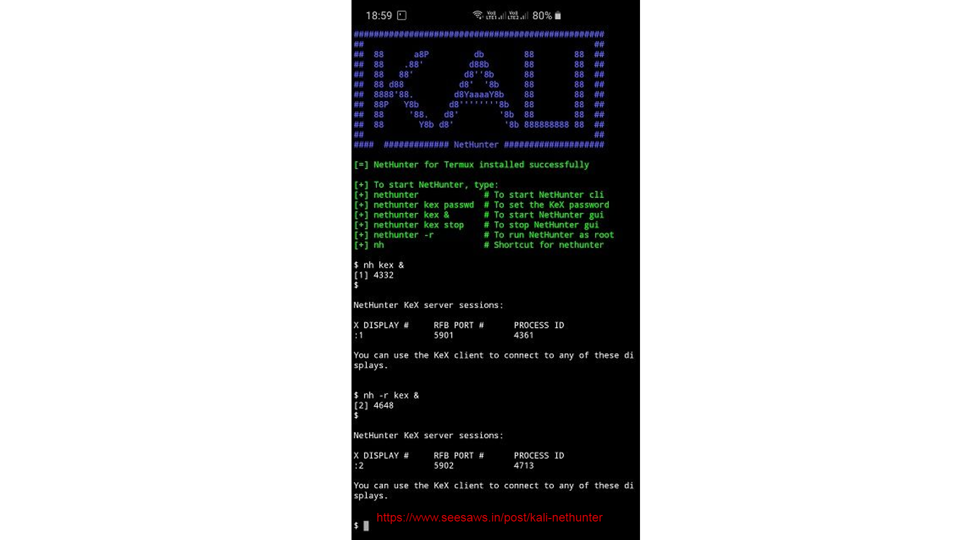 Kali Linux boot screen