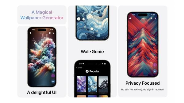 Wall Genie for iPhone wants to help you make beautiful wallpapers with AI